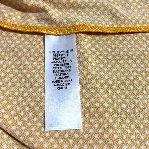 NWT | ADRIANNA PAPELL Tie Neck Dot Print Top - Picture 4 of 4